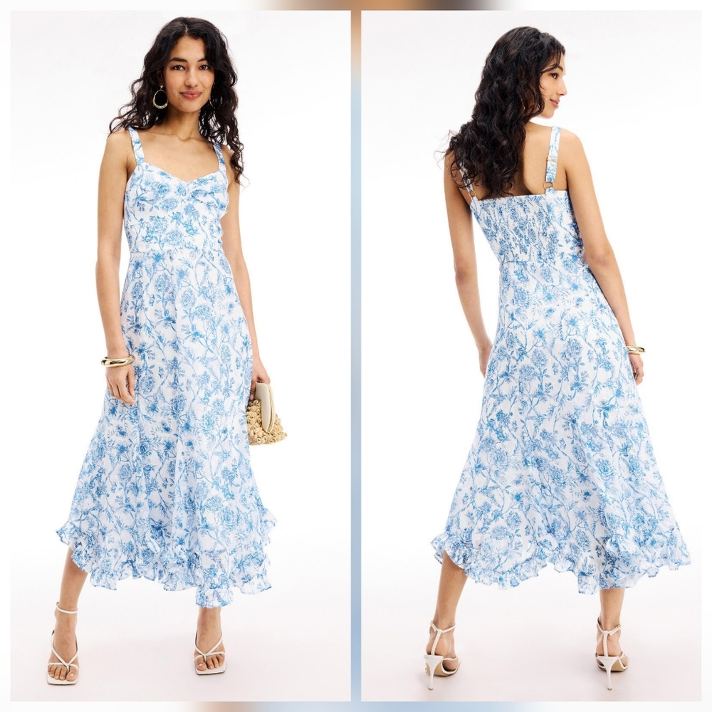 Hutch Sophie Dress In Blue Casual Sleeveless Size XS